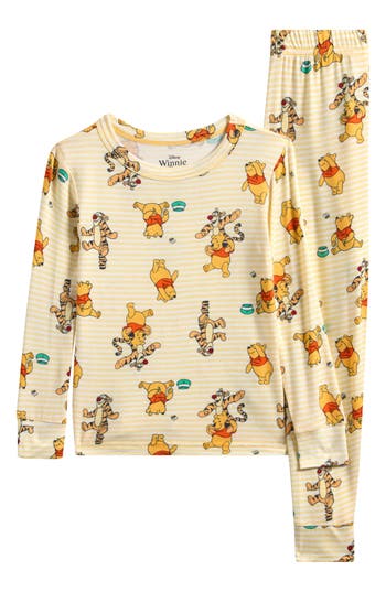 Ame X Disney Kids' Winnie The Pooh Two-piece Pajamas In Neutral