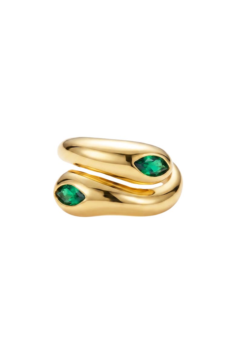 The Twisted Stone Pinky Ring, Main, color, GOLD