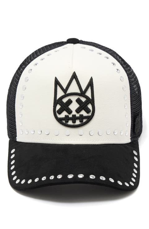 Studded Mesh Back Trucker Baseball Cap