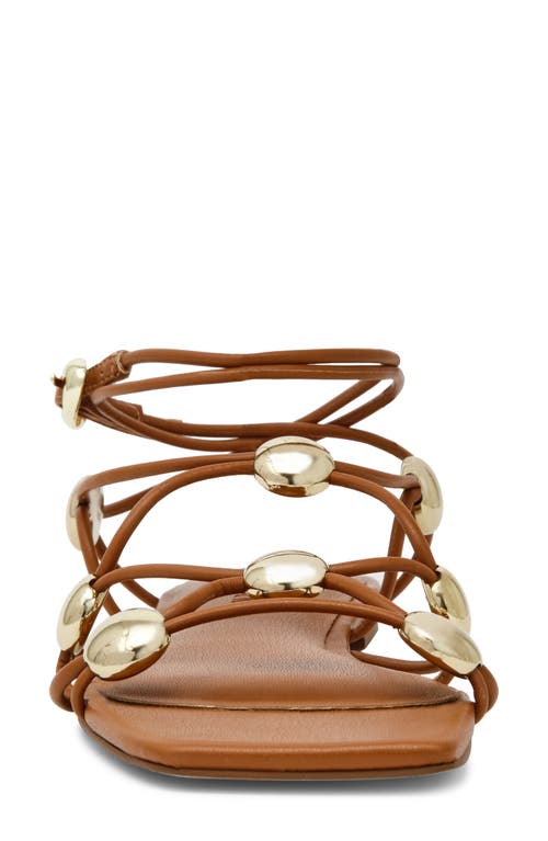 Steve Madden Tides Ankle Strap Sandal In Gold