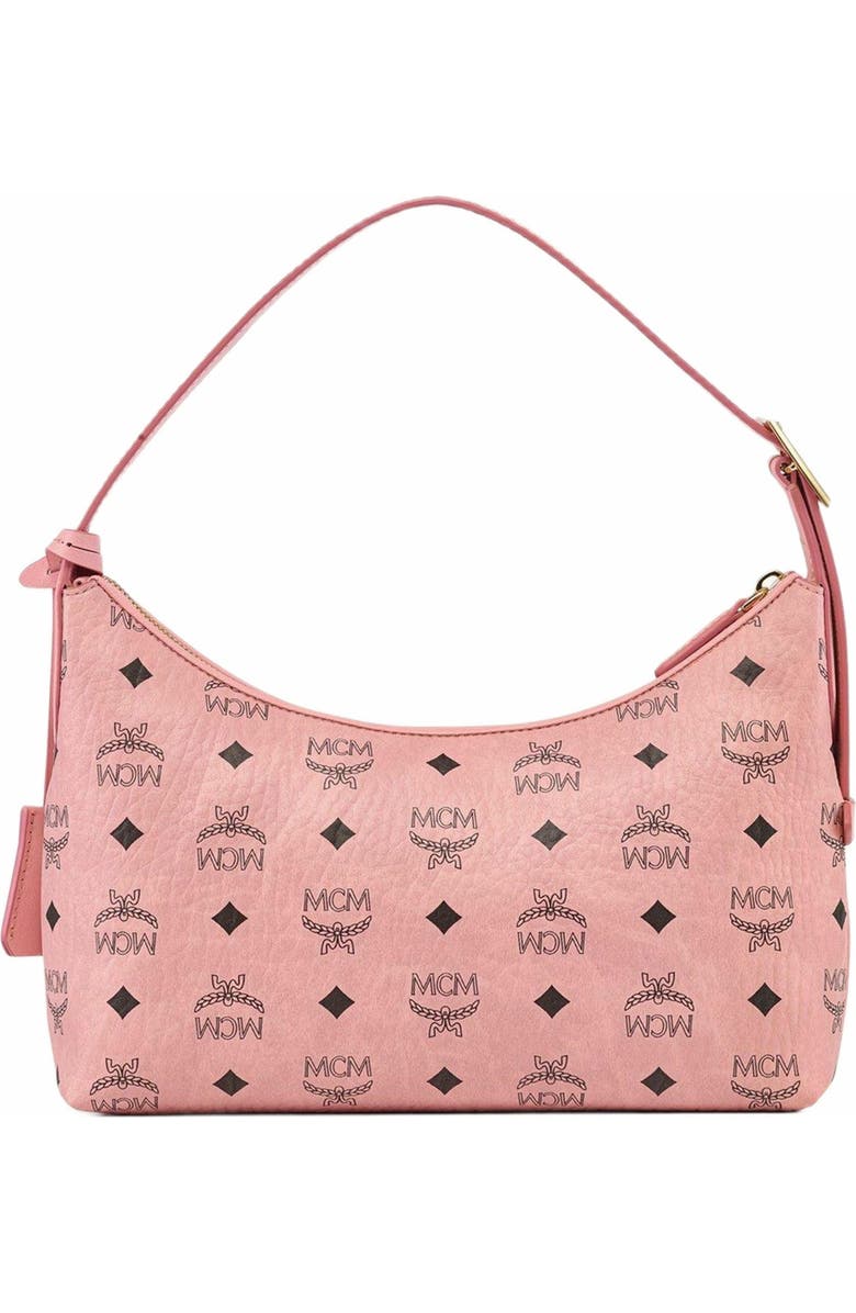 MCM Aren Hobo in Visetos, Alternate, color, Pink