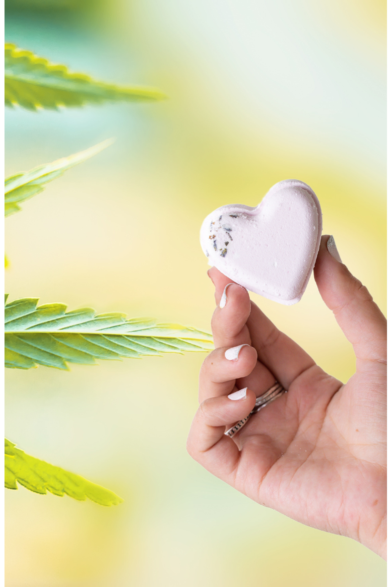 Valentine's 5 Heart-Shaped Lavender Shower Steamers Gift Box, Alternate, color, White
