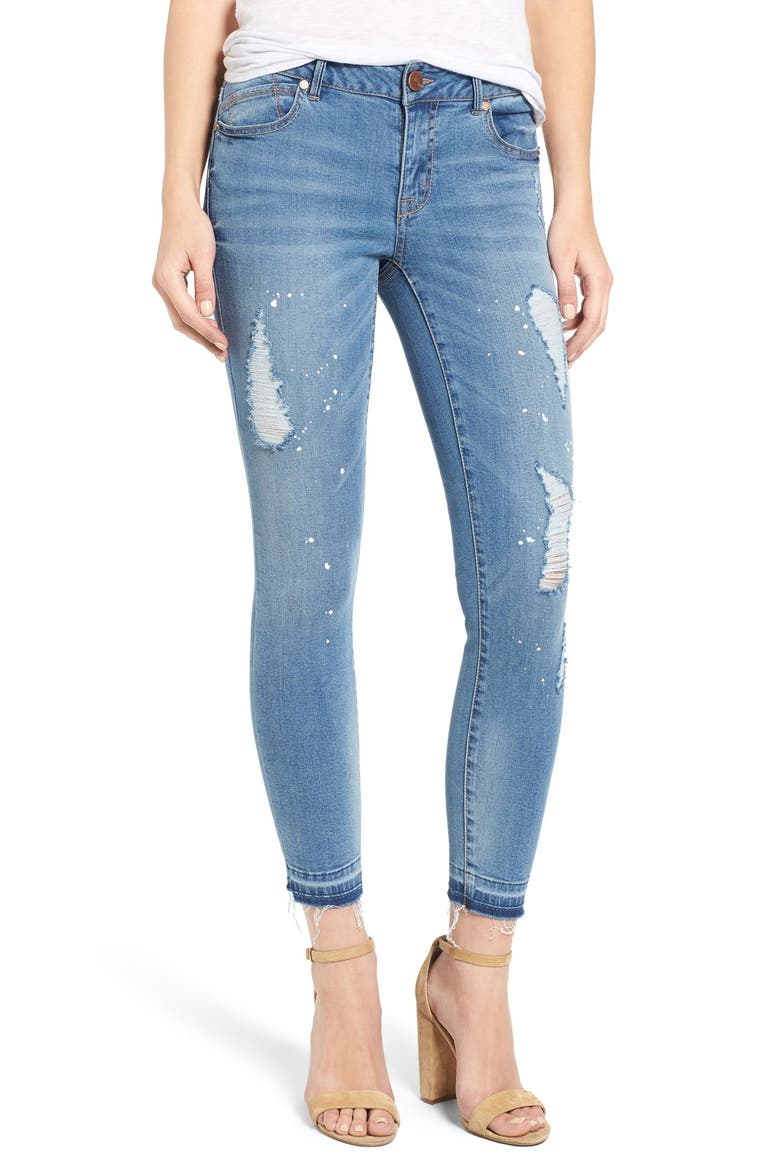 1822 Ripped Crop Skinny Jeans, Main, color, TENDERLY