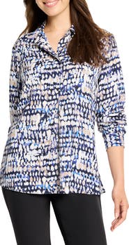 NIC+ZOE Harvest Dot Button-Up Shirt