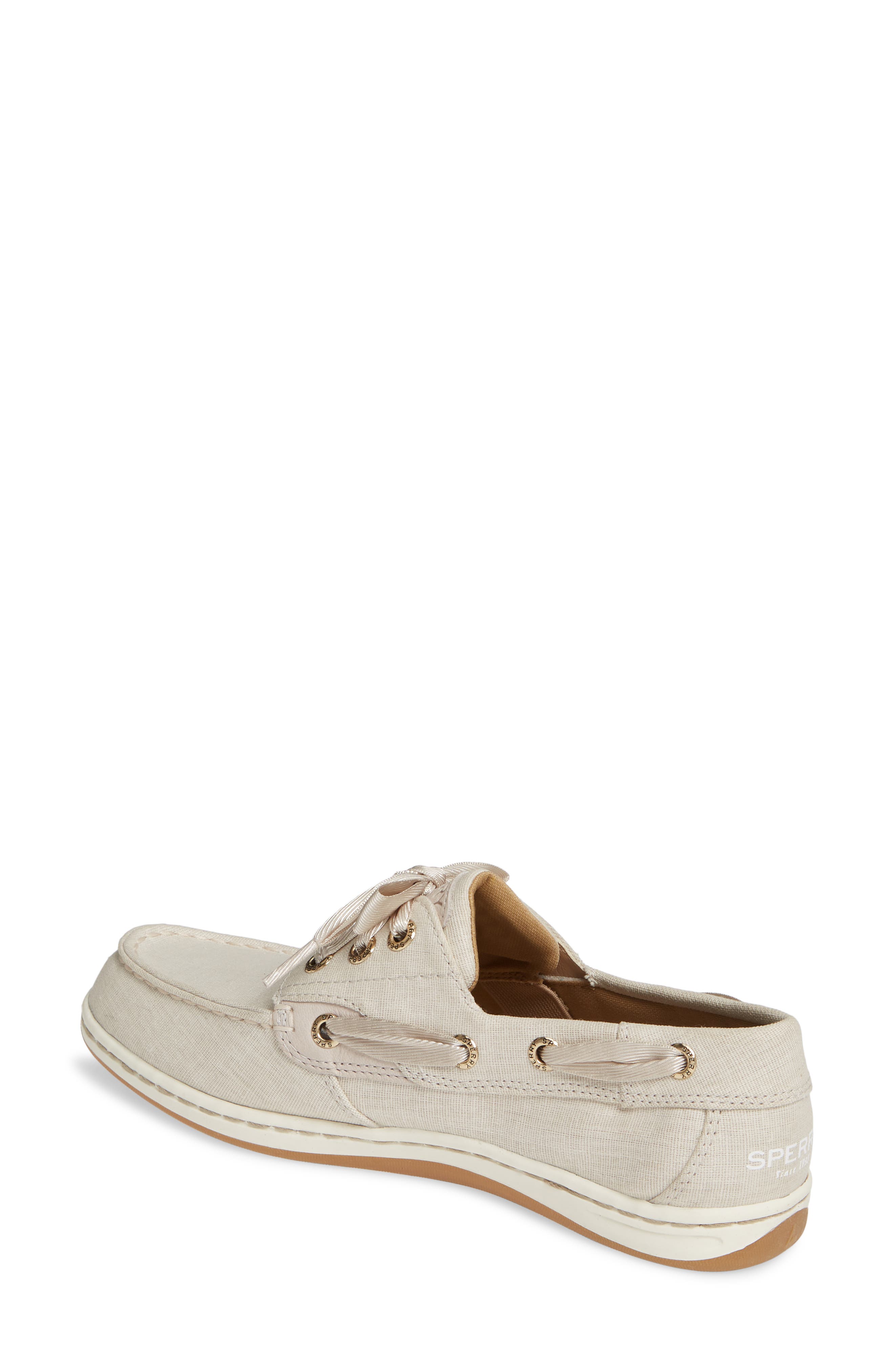 SPERRY TOP-SIDER<sup>®</sup> Sperry Songfish Linen Boat Shoe, Alternate, color, 