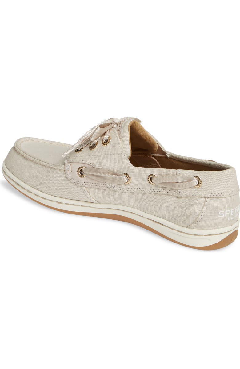 SPERRY TOP-SIDER<sup>®</sup> Sperry Songfish Linen Boat Shoe, Alternate, color,