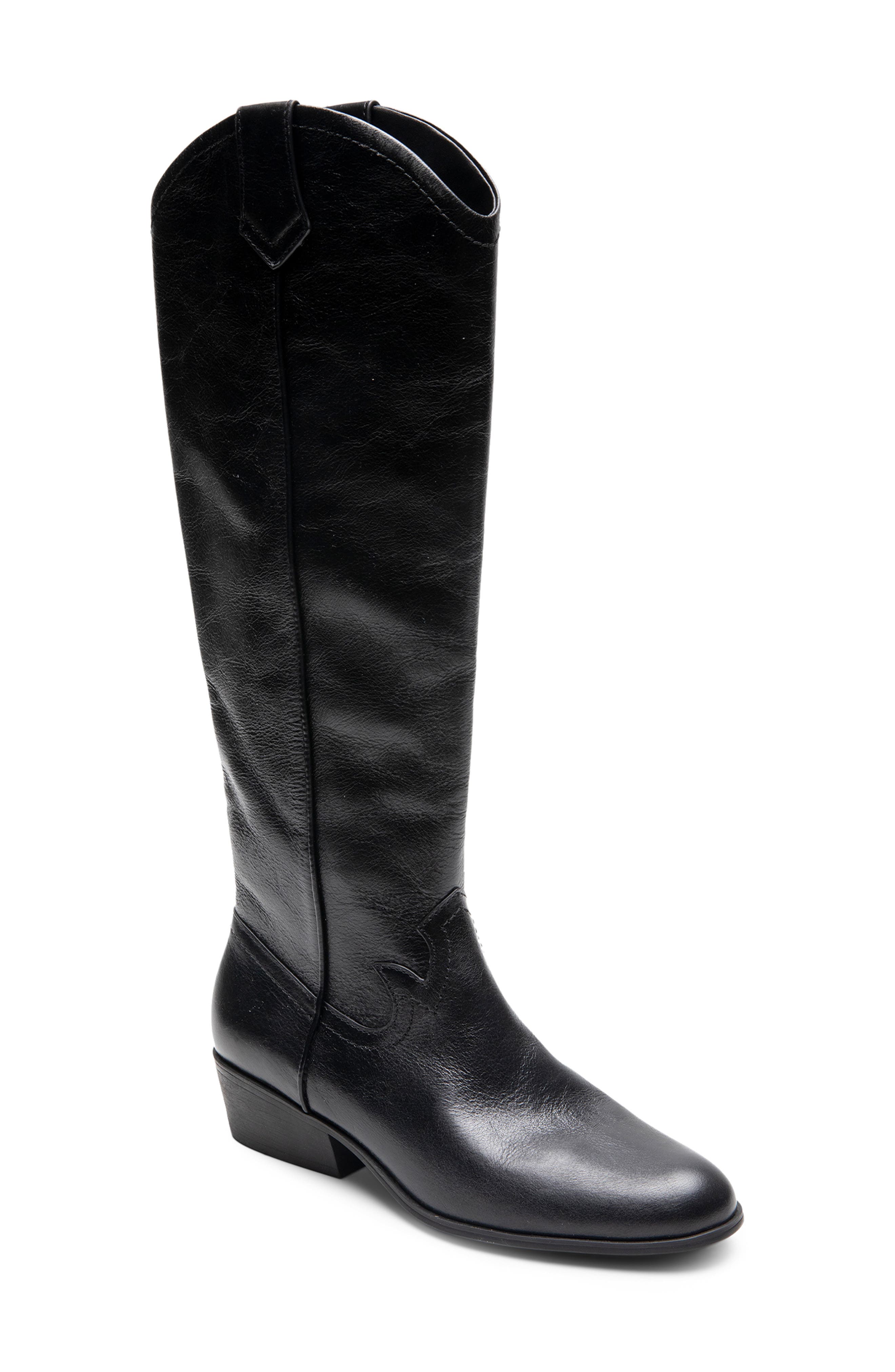 aerosoles black riding boots