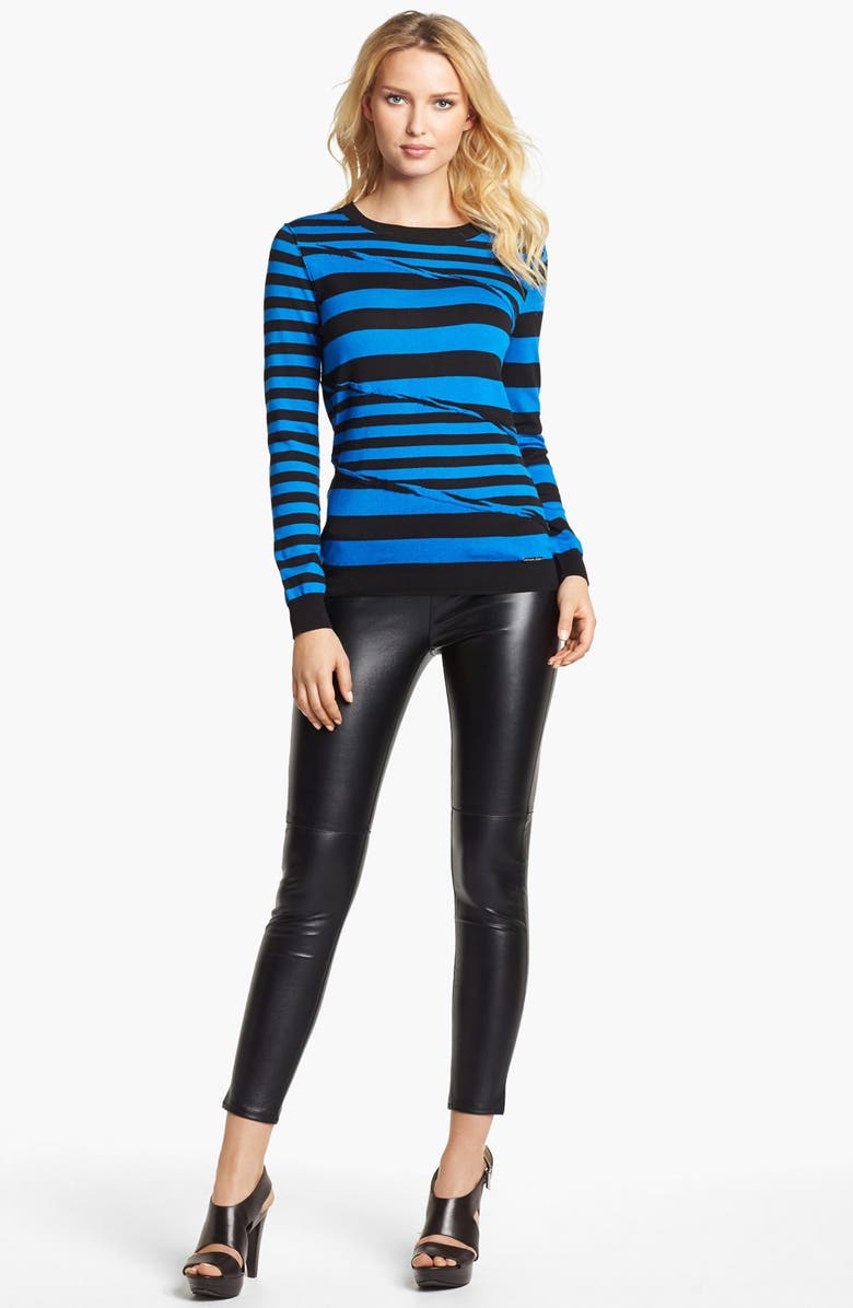 MICHAEL Michael Kors Faux Leather Leggings, Alternate, color, 