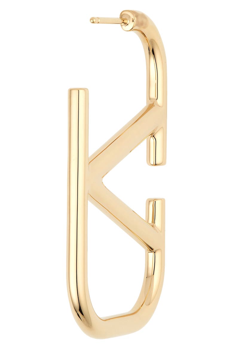 VLOGO Huggie Earrings, Alternate, color, ORO 18