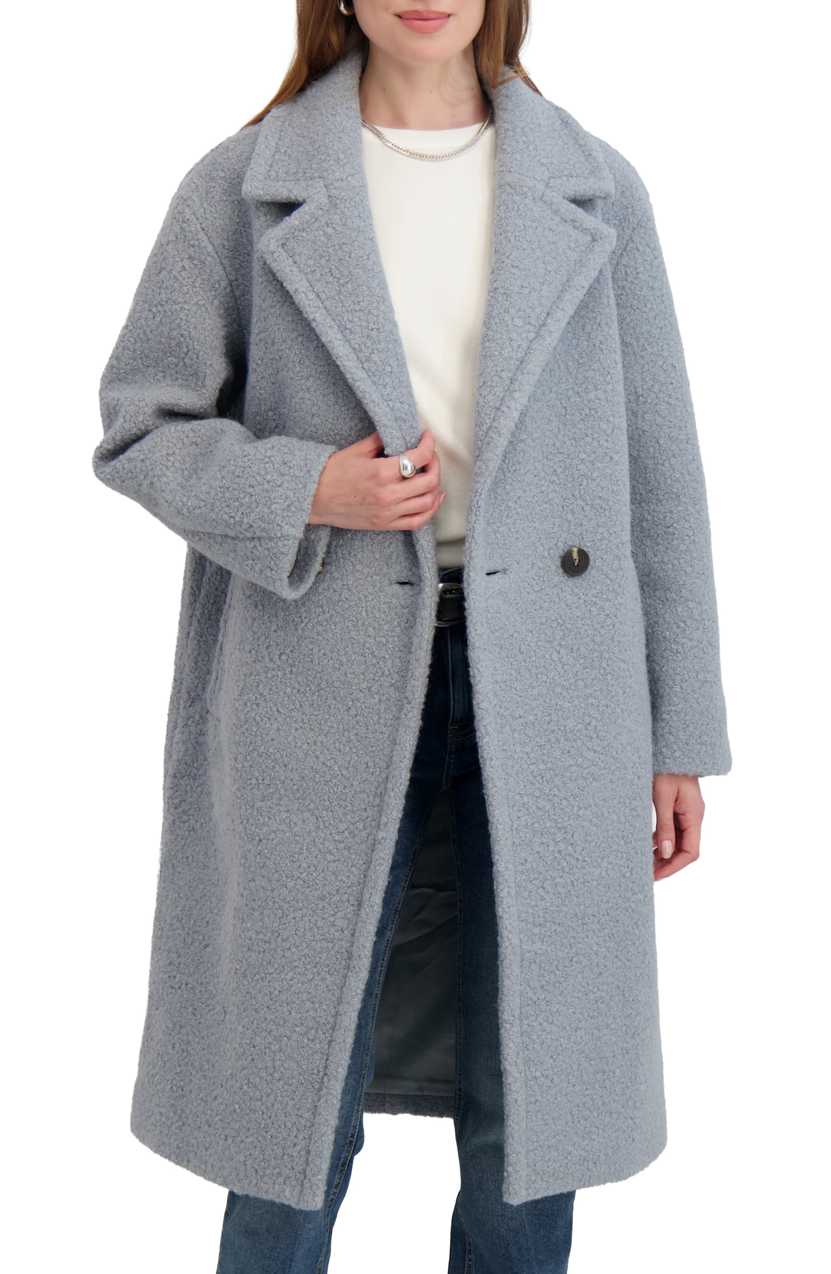 Tahari Ivy Double Breasted Longline Coat