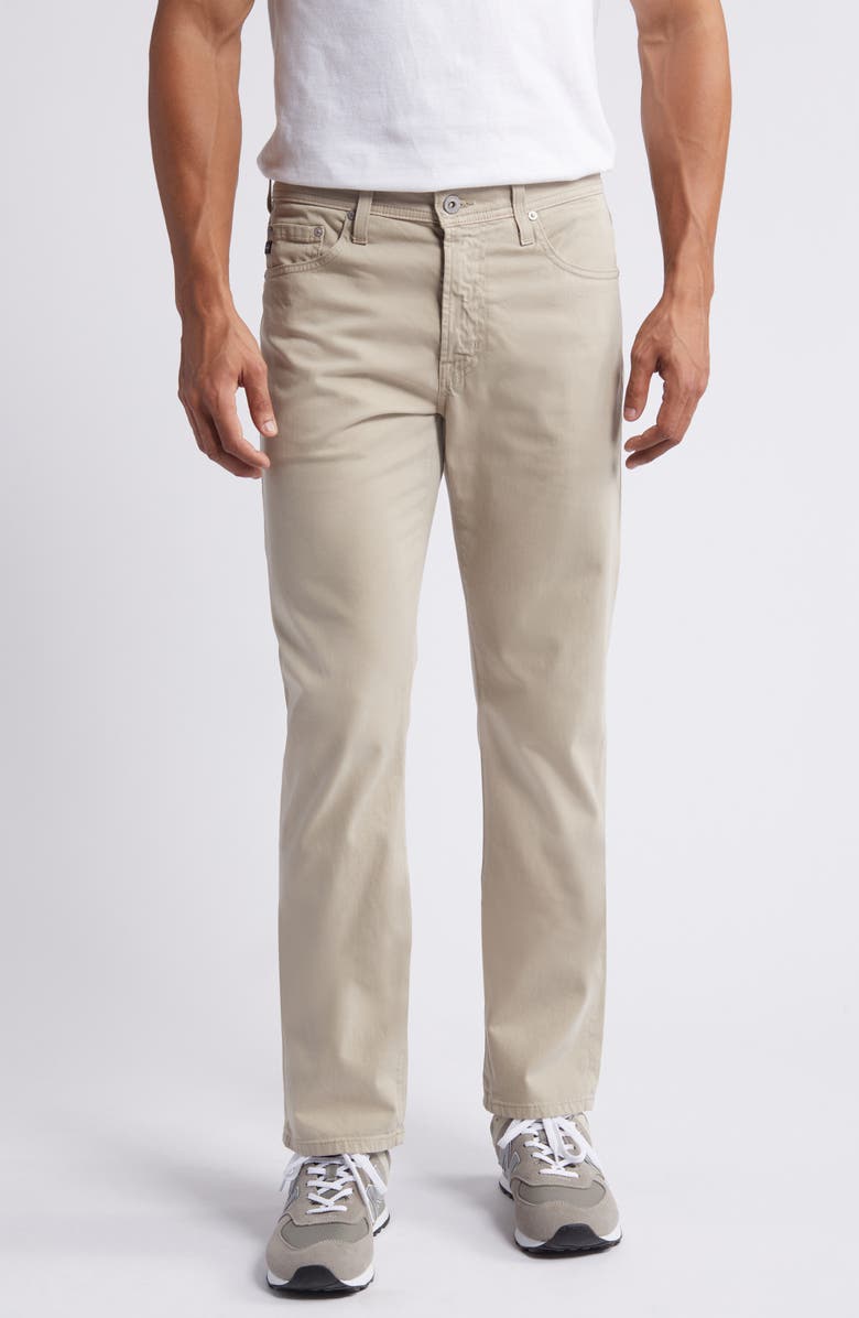 AG Everett Men's Slim Straight Leg Pants, Main, color, Desert Stone