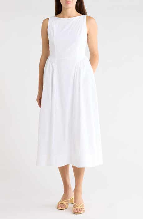 CeCe Godet Pleat Maxi Dress