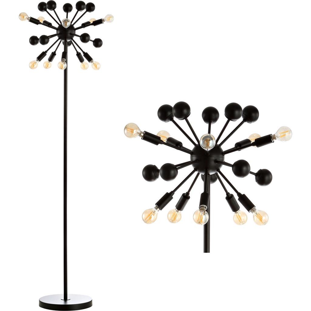 Jonathan Y Designs Orbit 10-light 63in Modern Sputnik Led Floor Lamp In Black
