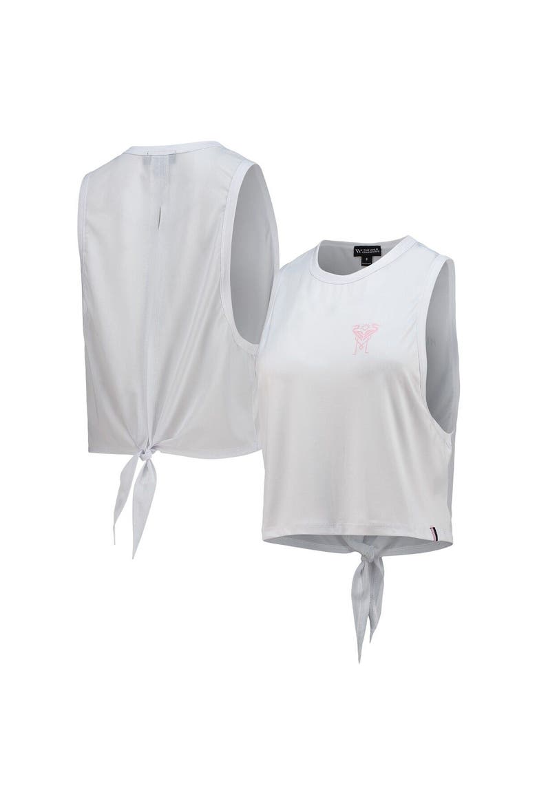 Women's The Wild Collective White Inter Miami CF Twist Back Tank Top, Main, color, White