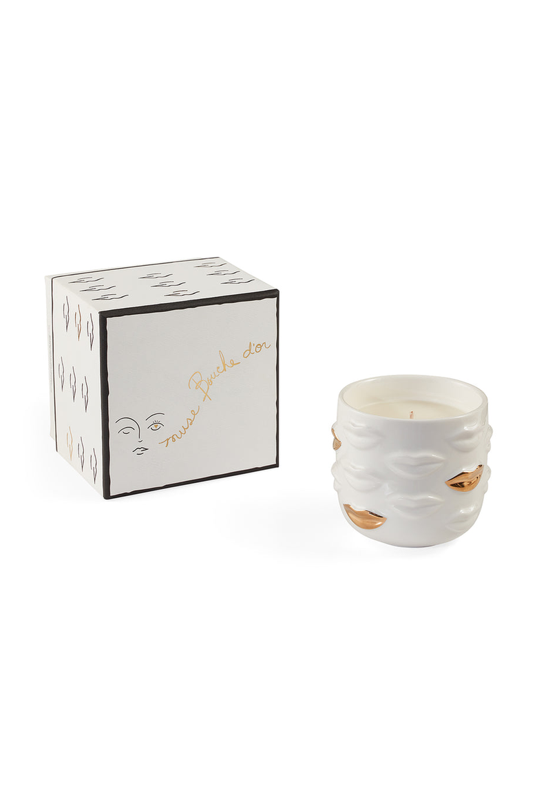 Muse Bouche D'or Candle, Alternate, color, White / Gold