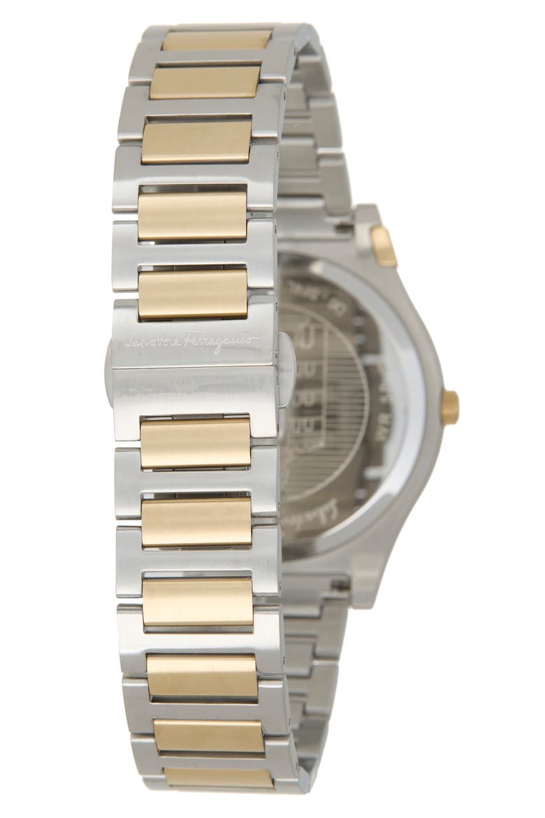 Gancini Two-Tone Bracelet Watch, 38mm, Alternate, color, TTE