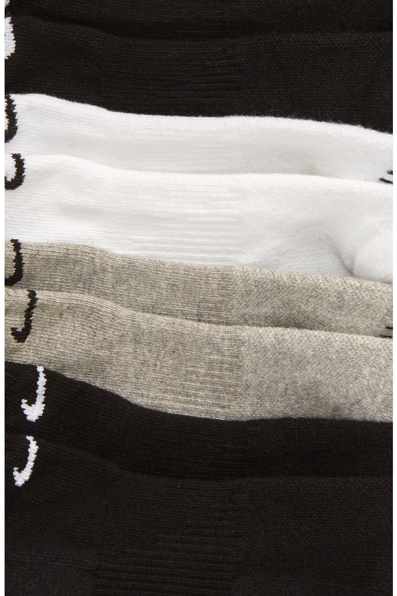 Dri-FIT 6-Pack Everyday Plus No-Show Performance Socks, Alternate, color, WHITE/ GREY/ BLACK