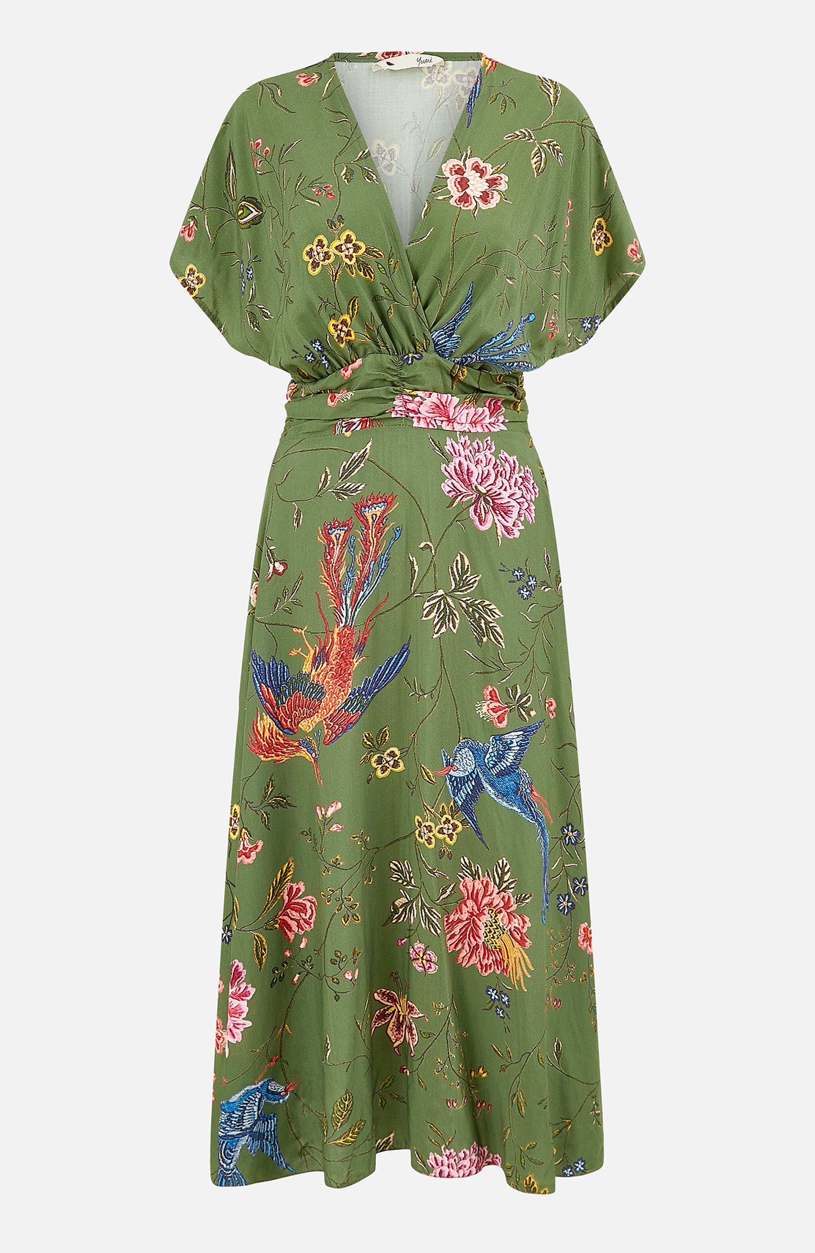 Ruched Waist Midi Dress - image 2