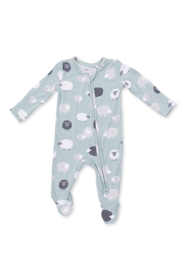 Kids' Black Sheep One-Piece Pajamas, Main, color, GREEN