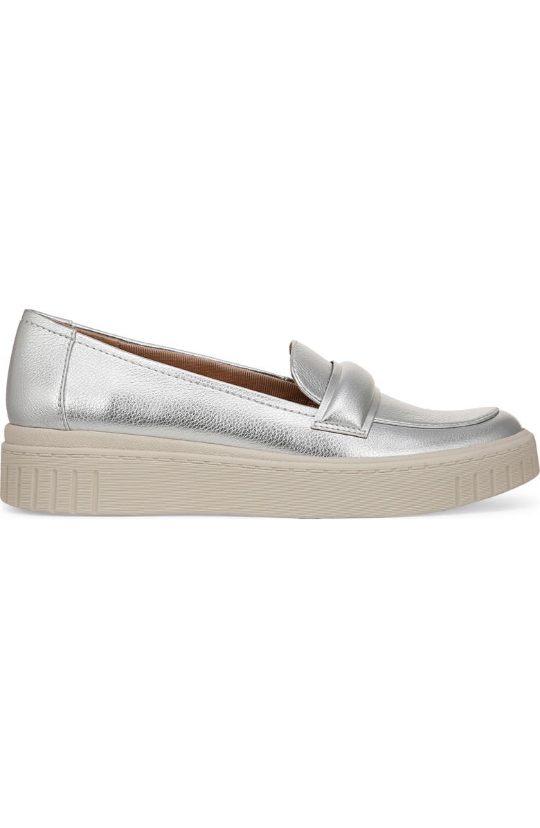 LifeStride Geneva Slip-On Platform Sneaker, Alternate, color, Silver