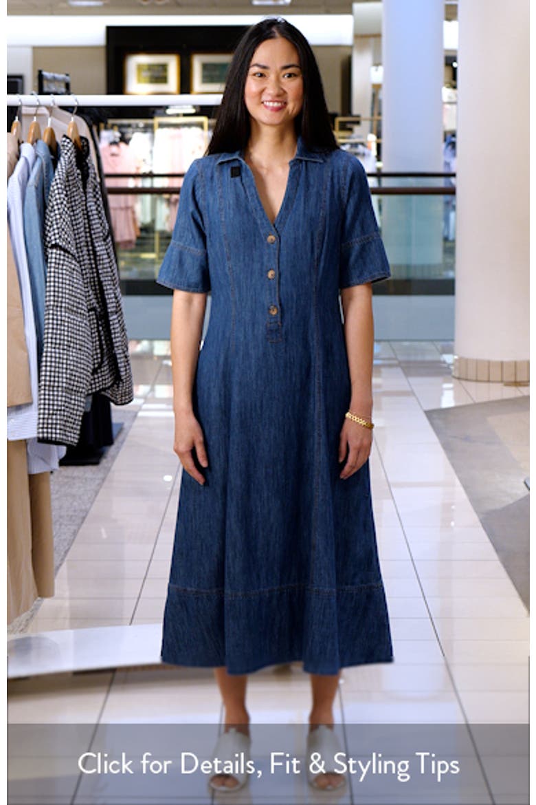 Chambray A-Line Shirtdress video