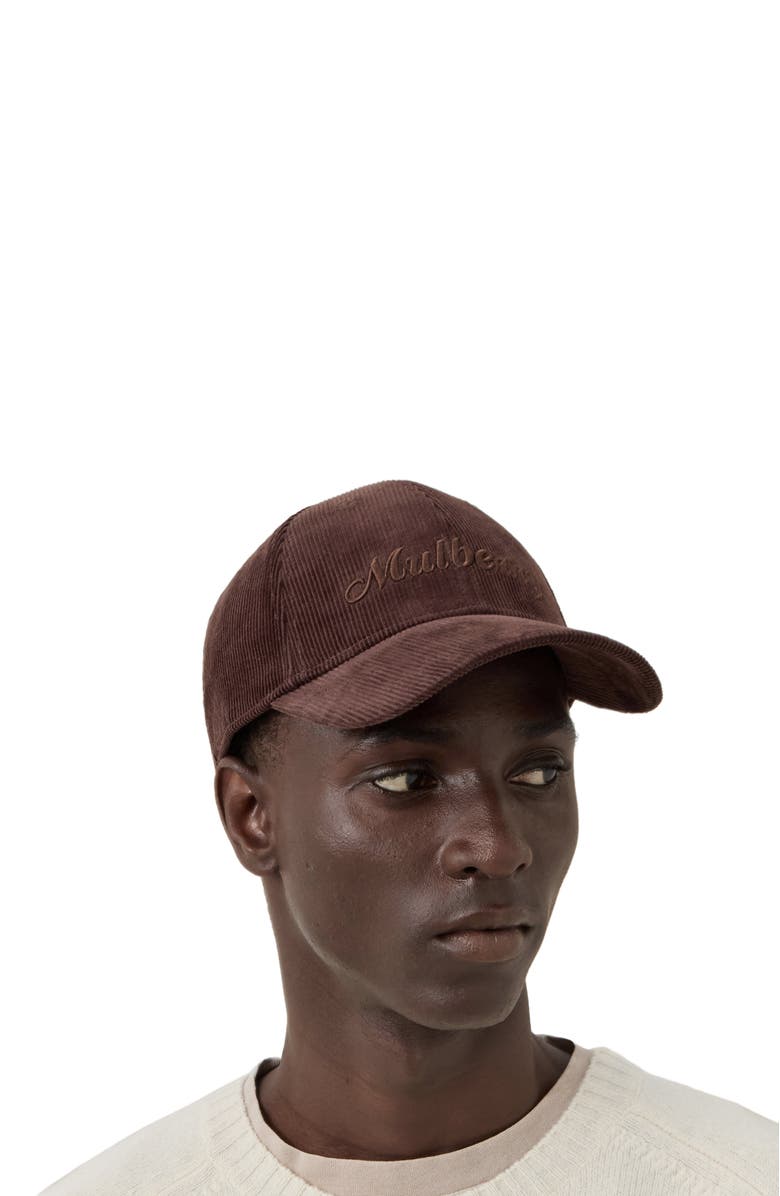 Mulberry Corduroy Baseball Cap, Alternate, color, 