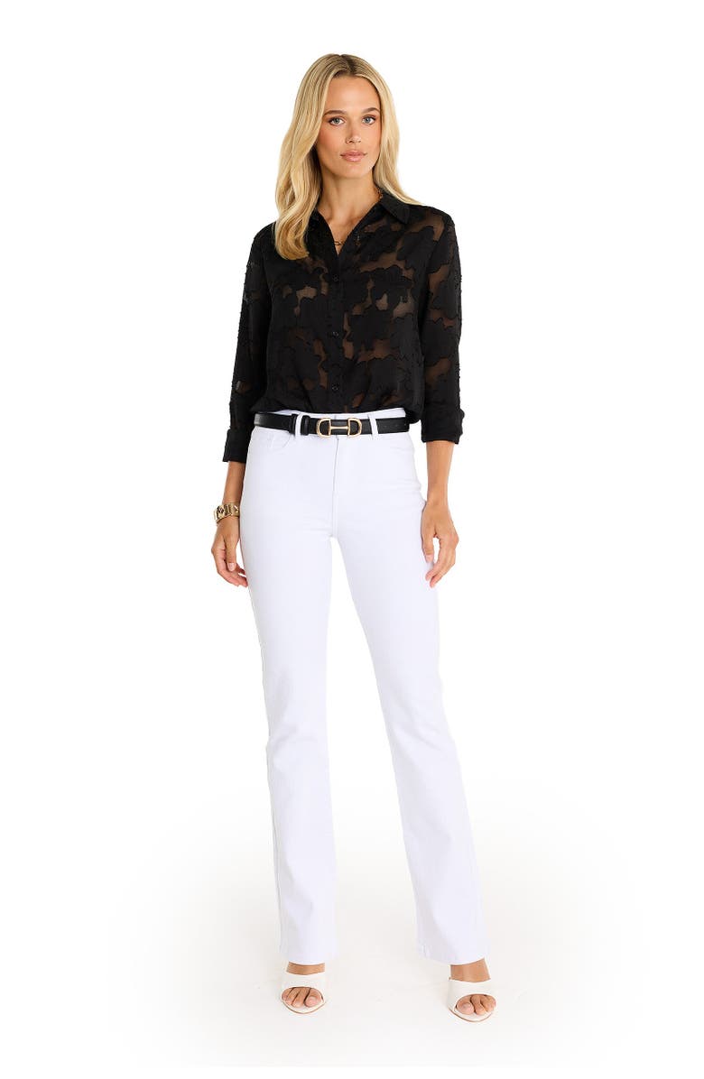 The Noli Shop Stelle Button Up, Alternate, color, Black