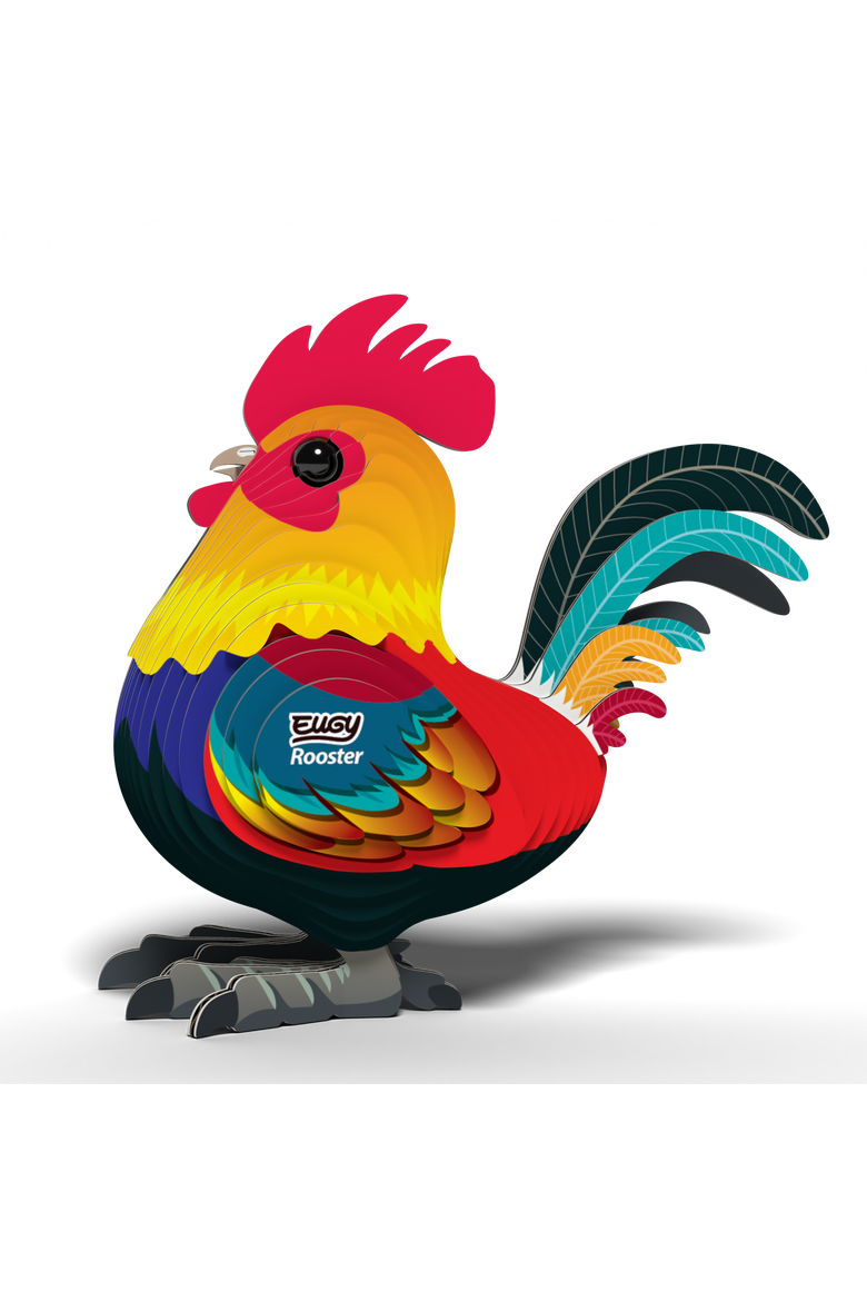 Rooster 3D Puzzle - contains 31 puzzle pieces, Alternate, color, None
