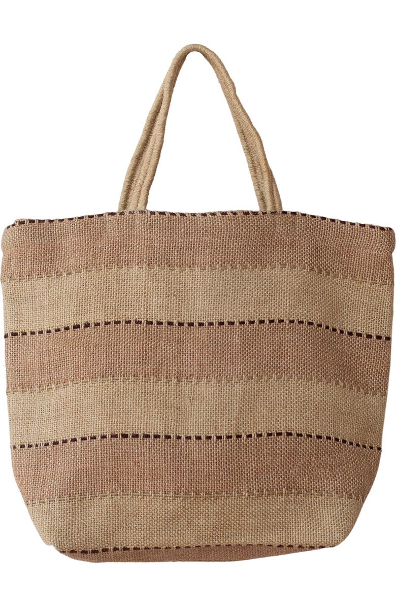 Will & Atlas Khari Market Shopper Jute Tote, Main, color, Spice