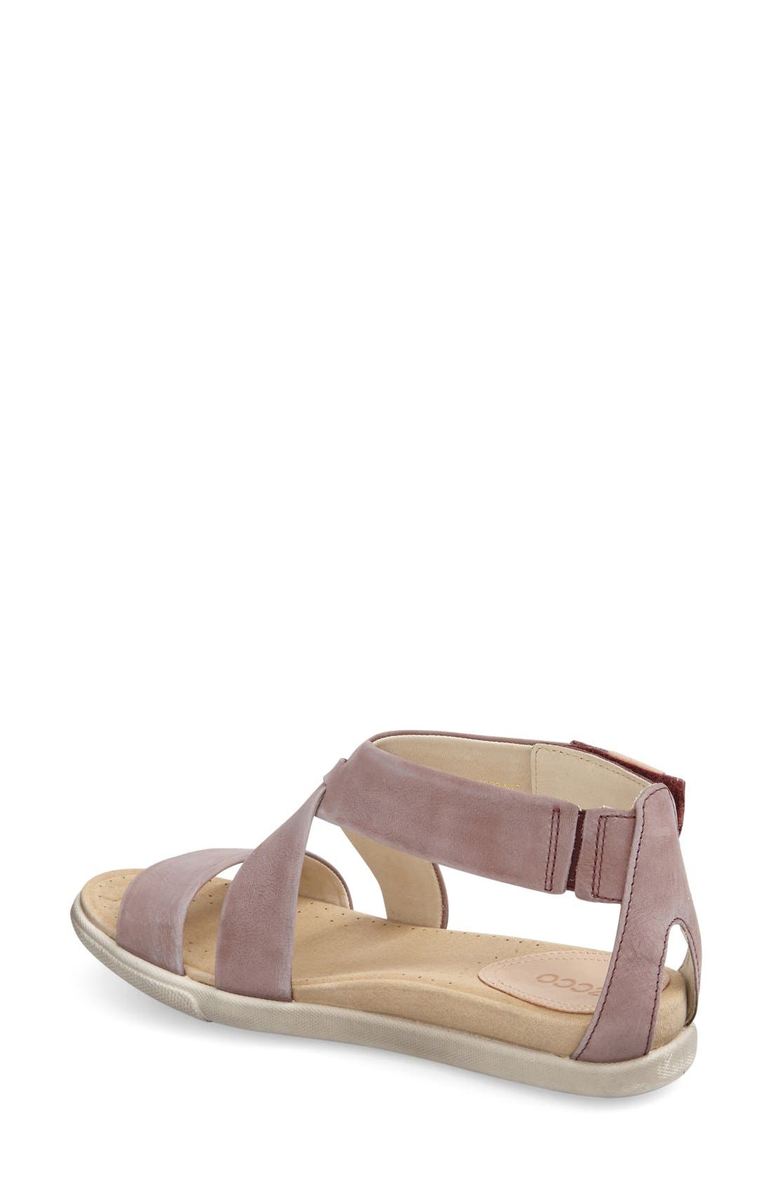 Damara Sandal, Alternate, color, DUSTY PURPLE LEATHER