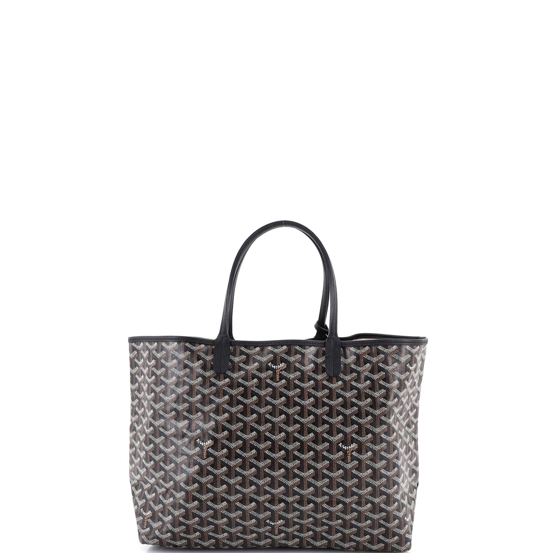 Pre-Owned Goyard Saint Louis Tote Coated Canvas PM, Alternate, color, Black