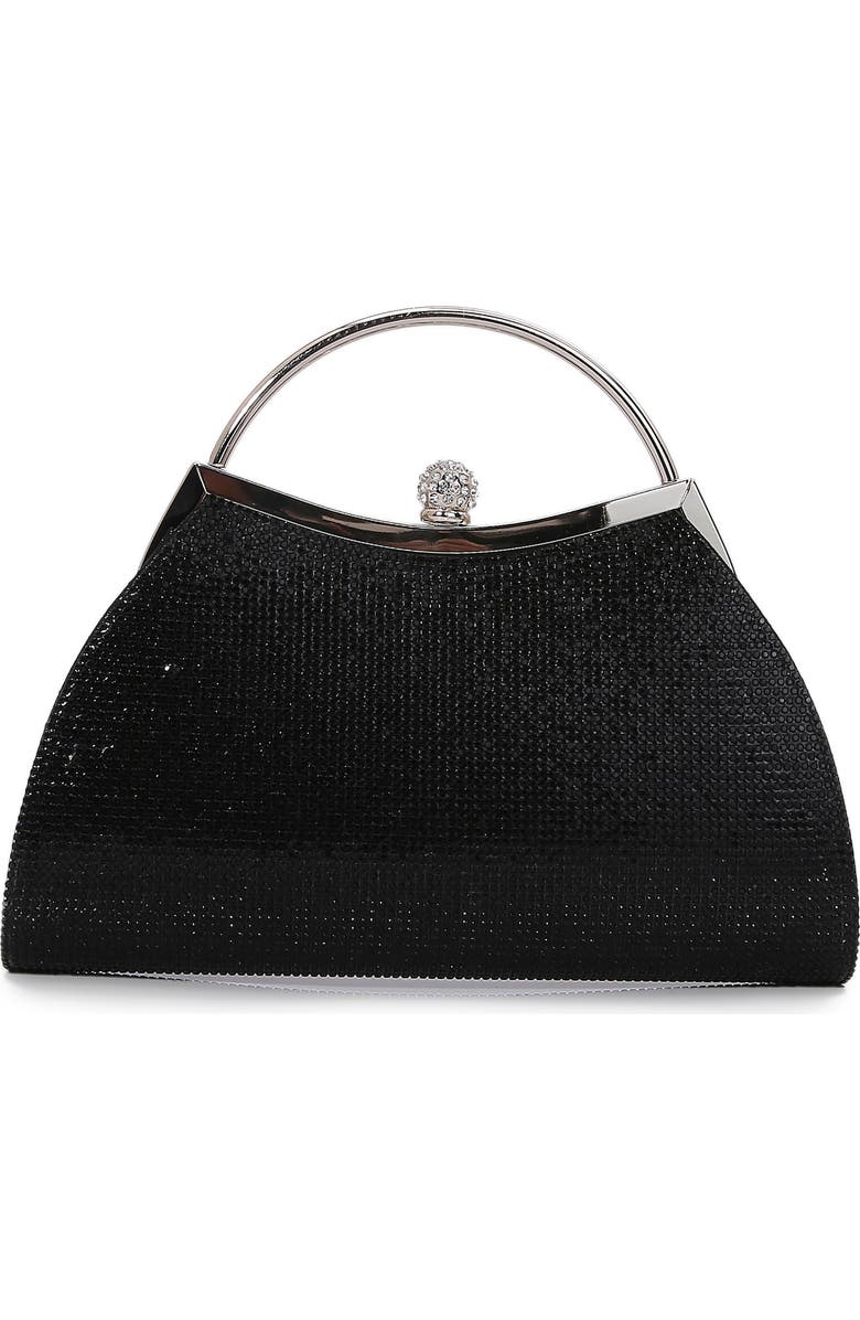 BERNESS Rhinestone Top Handle Bag, Alternate, color, Black