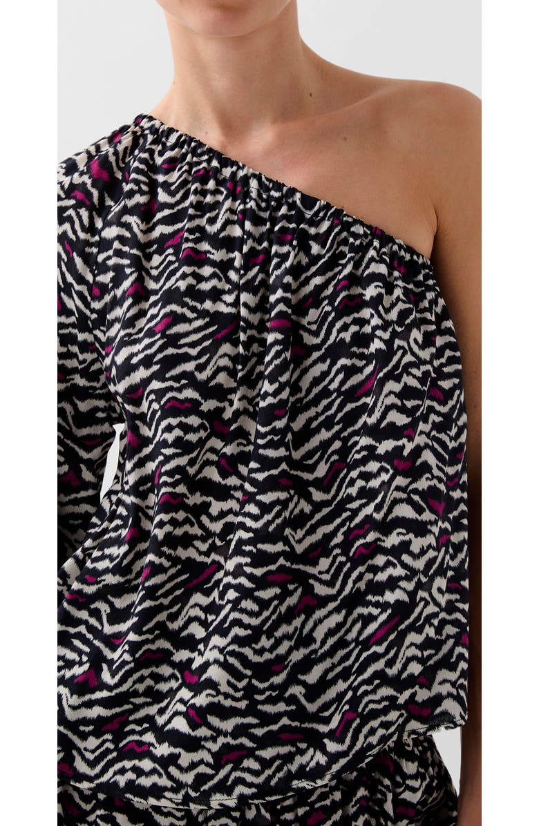 Scalpers Ruffle Mini Shirt, Main, color, Black