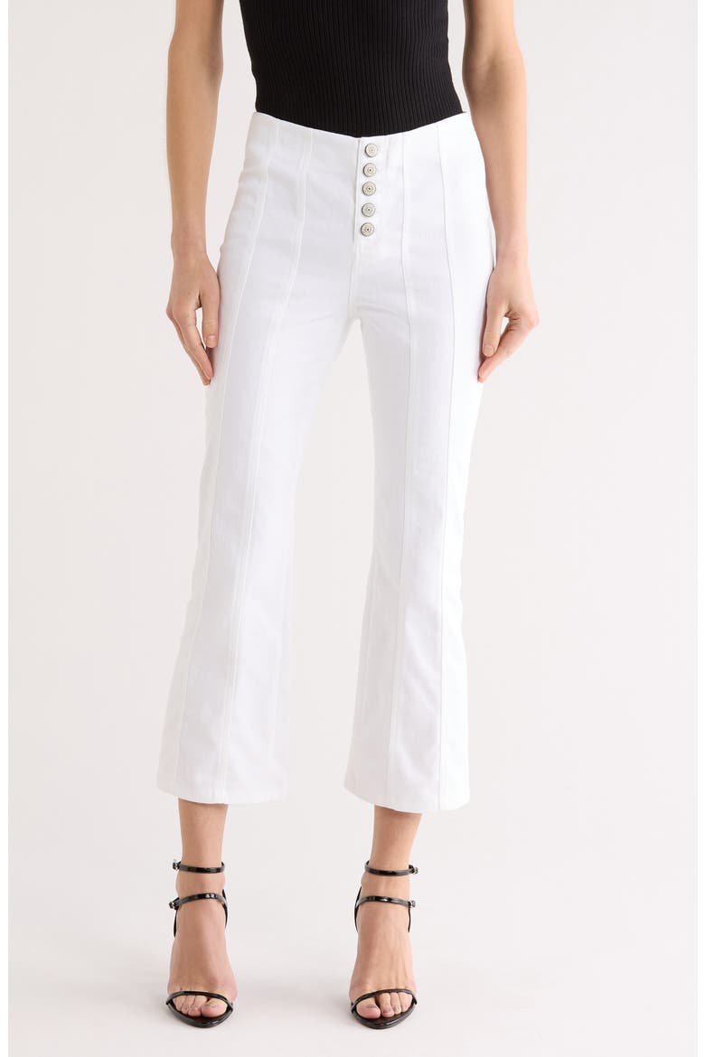 Meryl High Waist Wide Leg Jeans, Main, color, WHITE