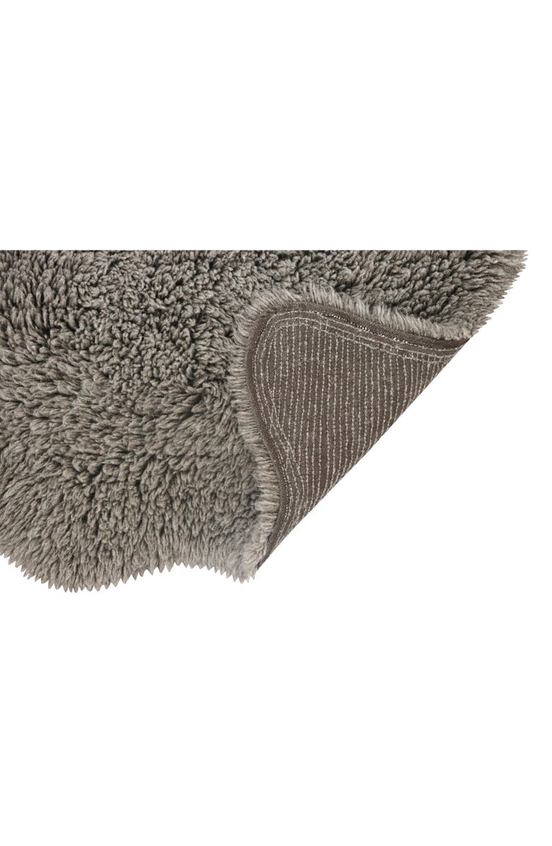 Lorena Canals Woolly Woolable Washable Wool Rug, Alternate, color, Grey