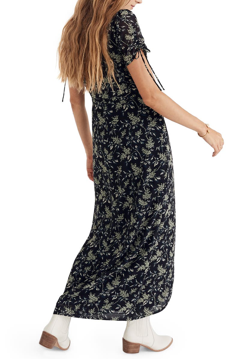 Madewell Tulip Sleeve Maxi Dress, Alternate, color,