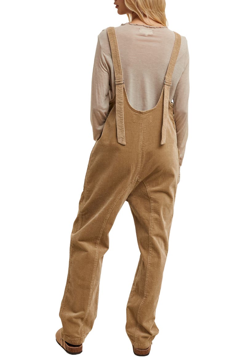 Open Back Corduroy Jumpsuit, Alternate, color, MOCHA
