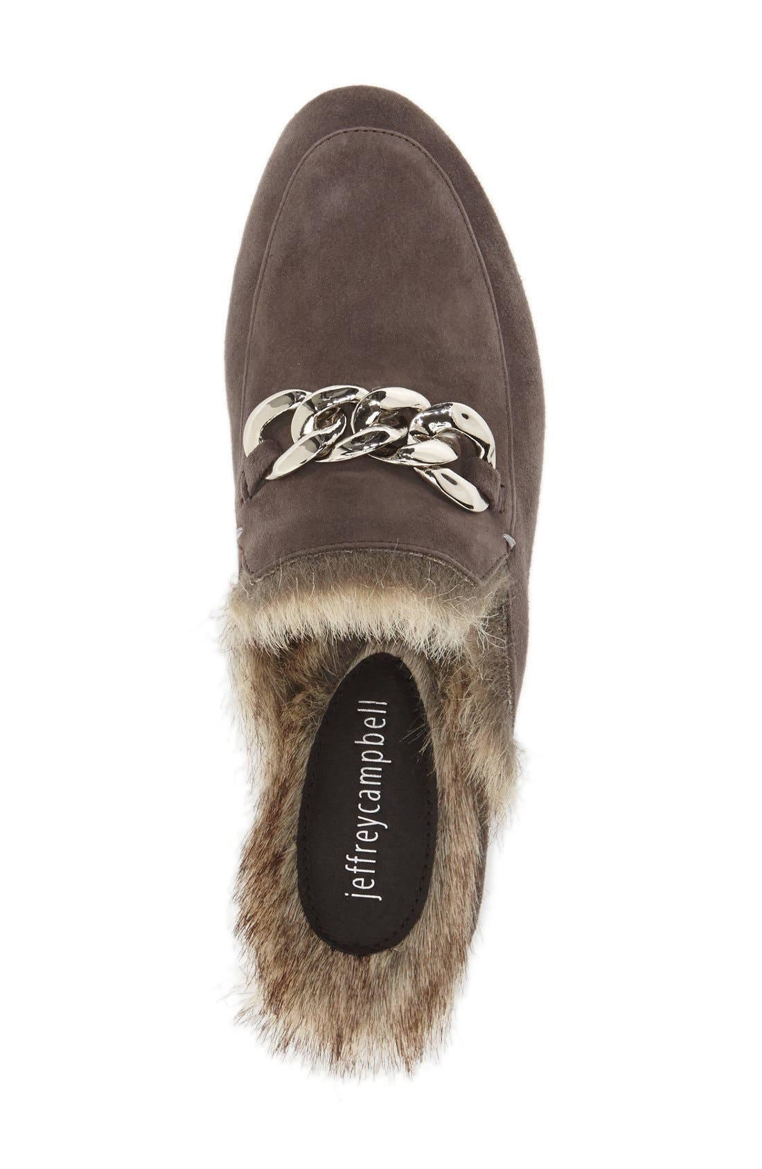'Apfel' Mule, Alternate, color, GREY SUEDE/ SILVER GREY
