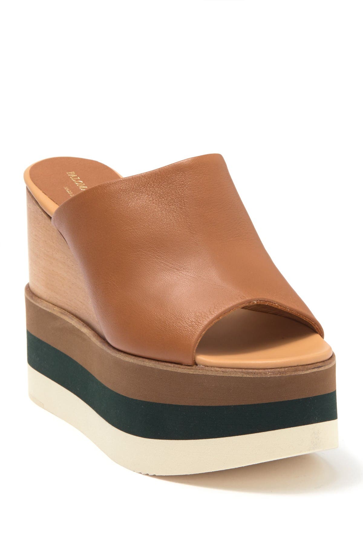 Paloma Barcelo Daria Leather Wedge Mule, Main, color, 