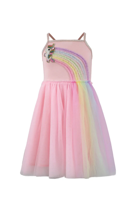 Unicorn Rainbow Tulle Dress