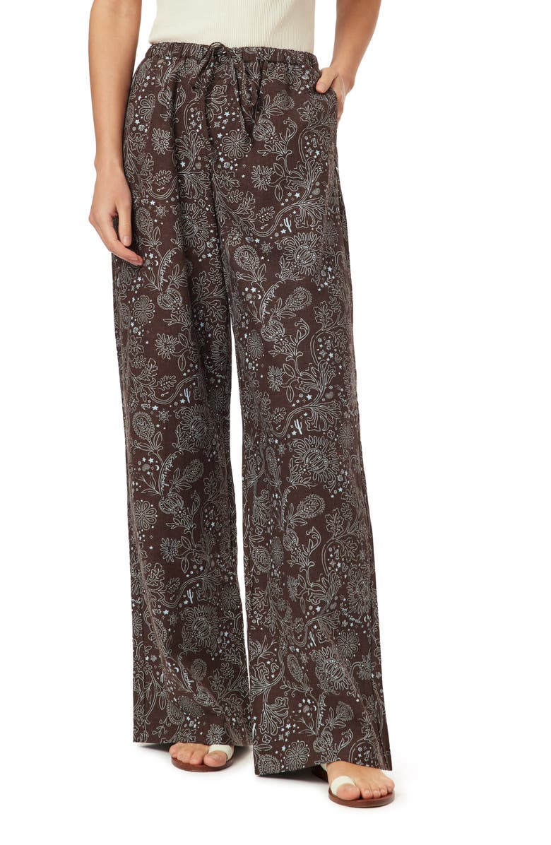 Scotch & Soda Pull-On Pants, Alternate, color, Hot Fudge All-Over Bandana