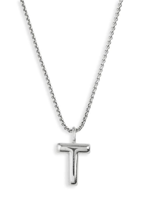Open Edit Waterproof Bubble Initial Pendant Necklace