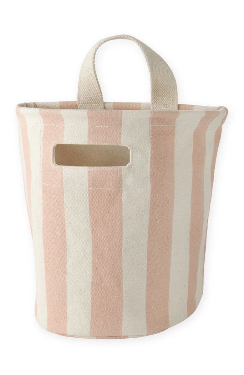 Pehr Stripe Storage Basket, Main, color, Blush