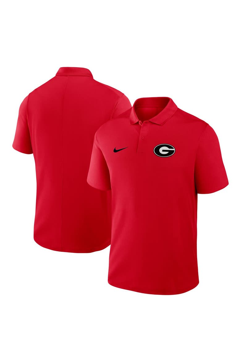 Men's Nike Red Georgia Bulldogs Primetime Victory Primary Logo Performance Polo, Alternate, color, Red