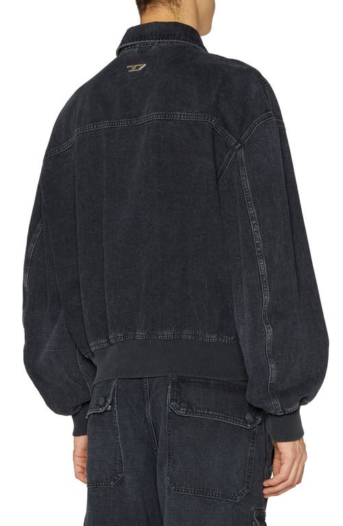 Diesel Jacket In Batavia-weave Denim In Black/denim