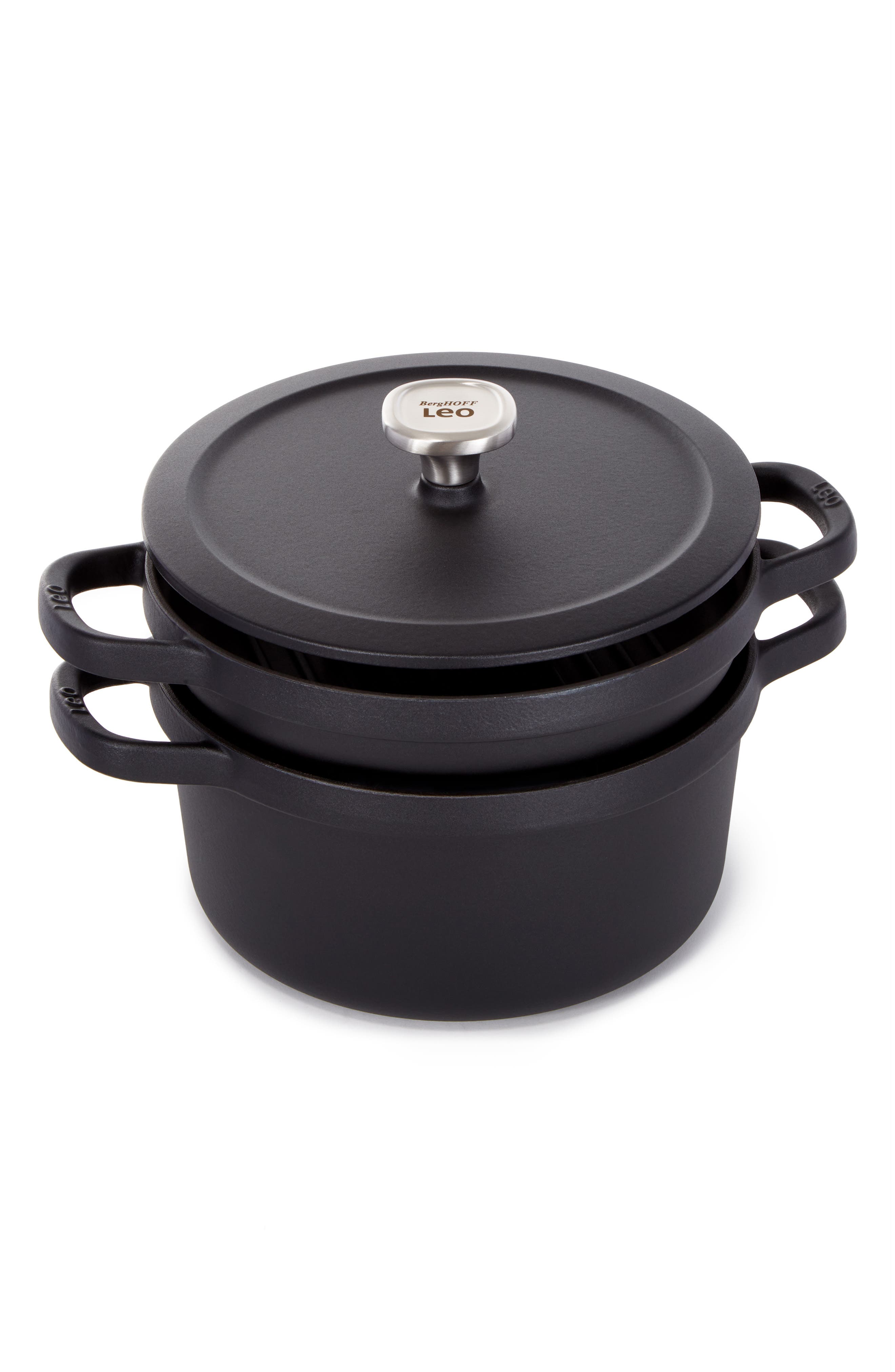 BergHOFF Leo Graphite 6-Quart Cast Iron Stock Pot