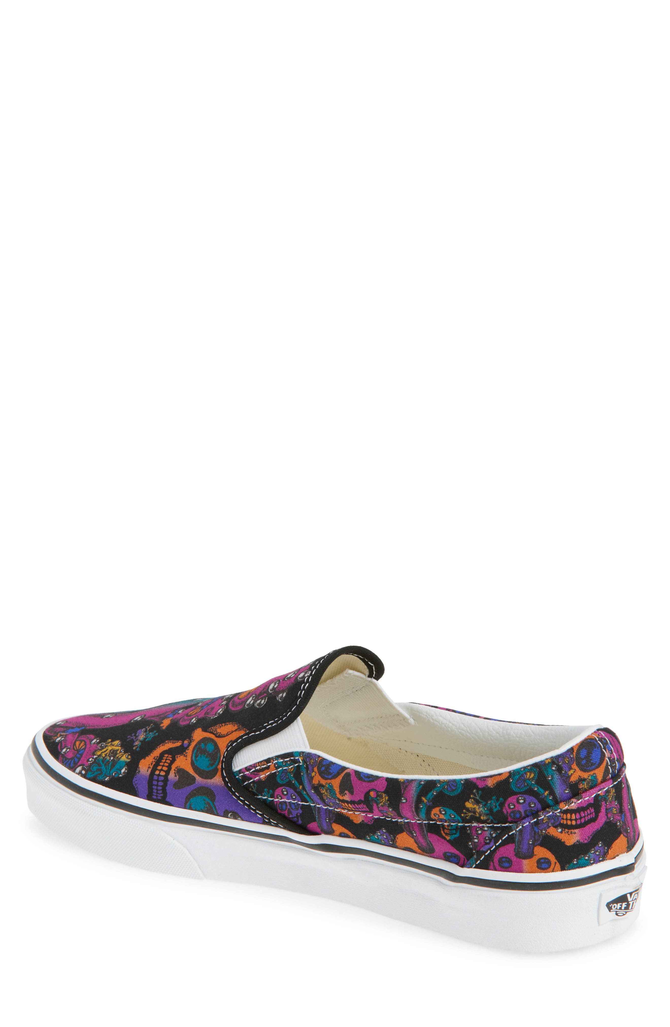 Vans Classic Slip-On, Alternate, color, Black Multi