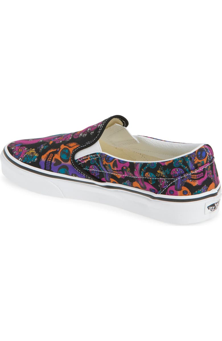 Vans Classic Slip-On, Alternate, color, Black Multi