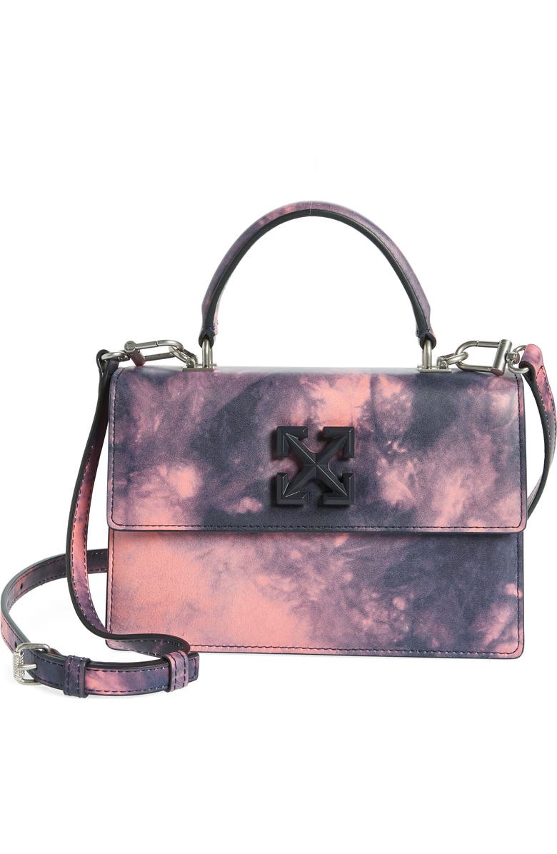 Off-White Jitney Logo Leather Handbag, Main, color,