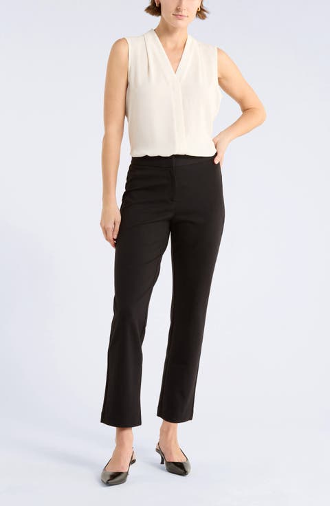 V-Neck Sleeveless Woven Shell Top